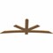 Ekena Millwork Alberta Smooth Timber Gable Bracket, Western Red Cedar, 96"W x 36"H x 1 1/2"D x 5 1/2"F, 9/12 Pitch GBW096X36X0206ALB00SWR - alternate 3